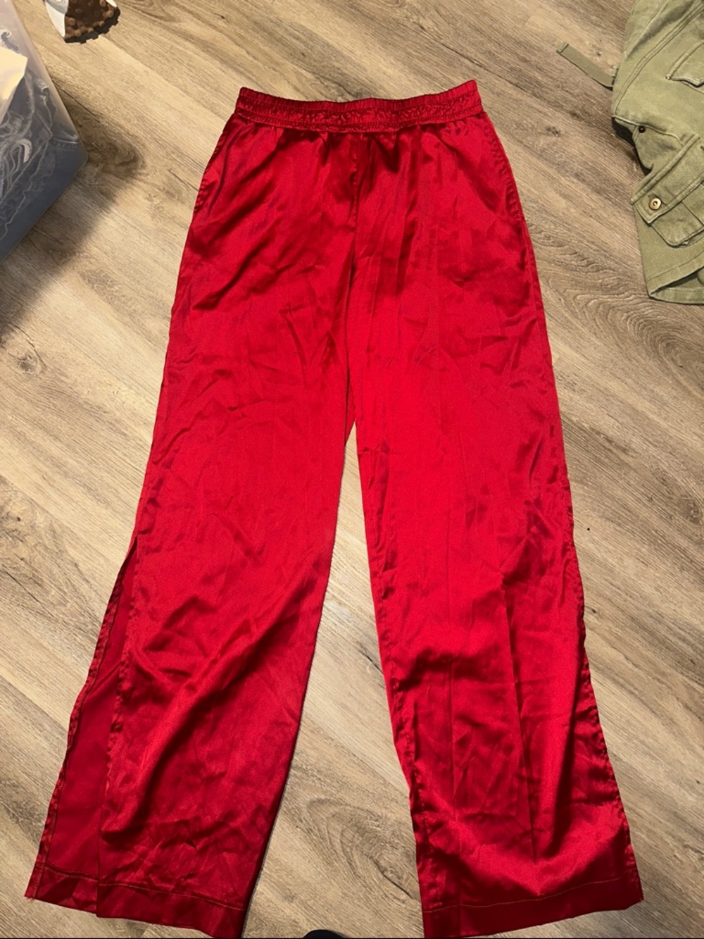 Satin pants